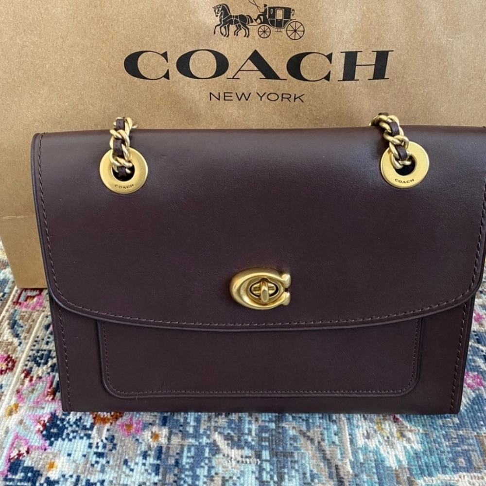 Coach Parker Bag in Oxblood